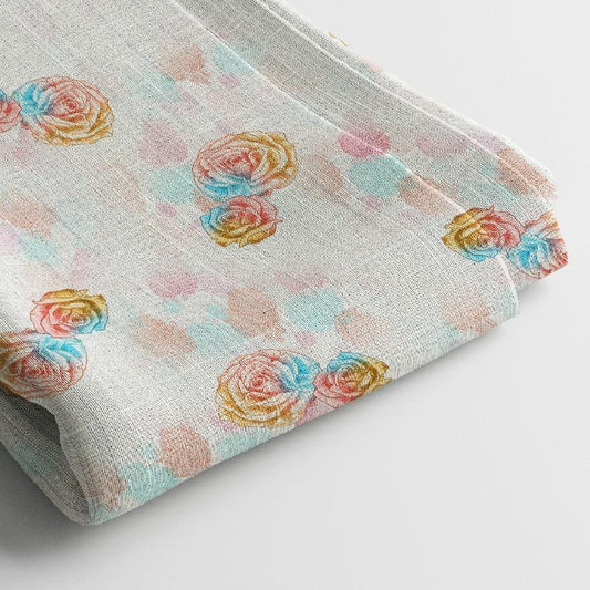 Crepe Digital Print Fabric - Eye-Catching
