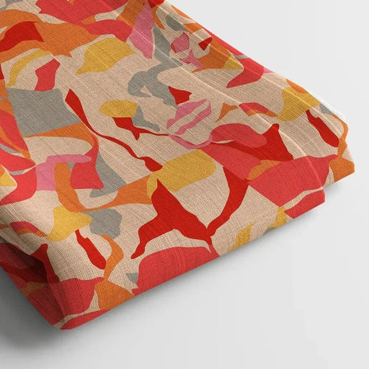 Poly Cotton Digital Printed Fabric | 44 Width, Unstitched