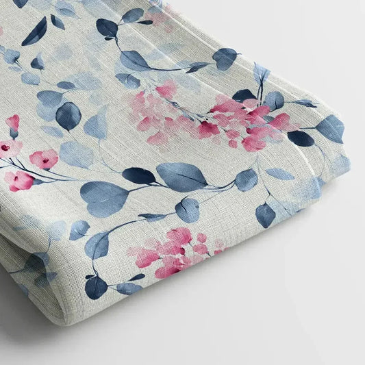 Muslin Digital Printed Fabric | Poly Blend, 44 Width, Unstitched