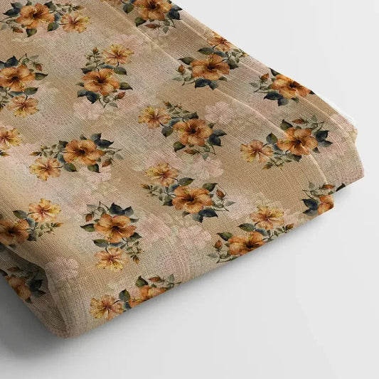 Crepe Digital Print Fabric - Lightweight
