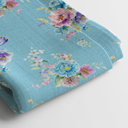 Georgette Digital Print Fabric | 44 Width, Unstitched